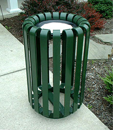 Park trash receptacles, playground equipment, bike racks, picnic tables, and benches can be customized engraved as a memorial.