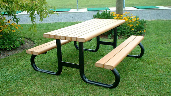 Park picnic tables and benches can be customized engraved as a memorial.