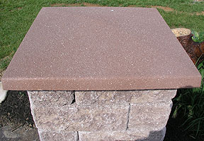 Pier caps come as pyramid top or semi-pyramid style in several colos