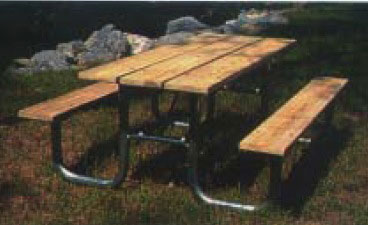 Park picnic tables and benches can be customized engraved as a memorial.